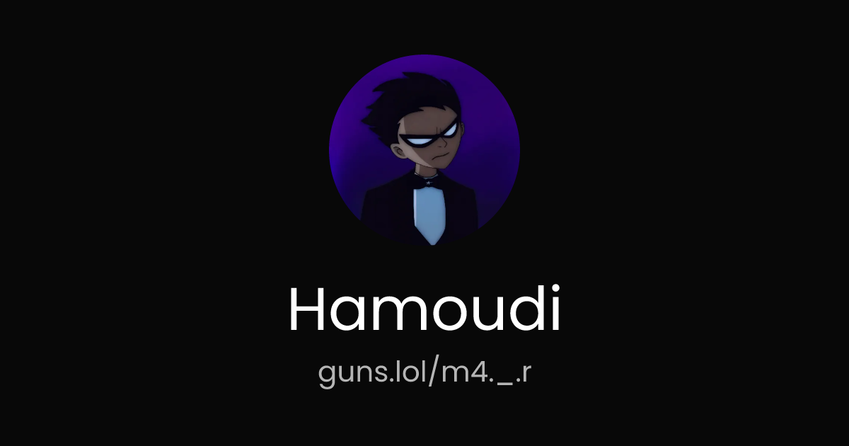 @Hamoudi | guns.lol