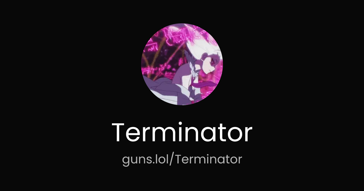@Terminator | guns.lol