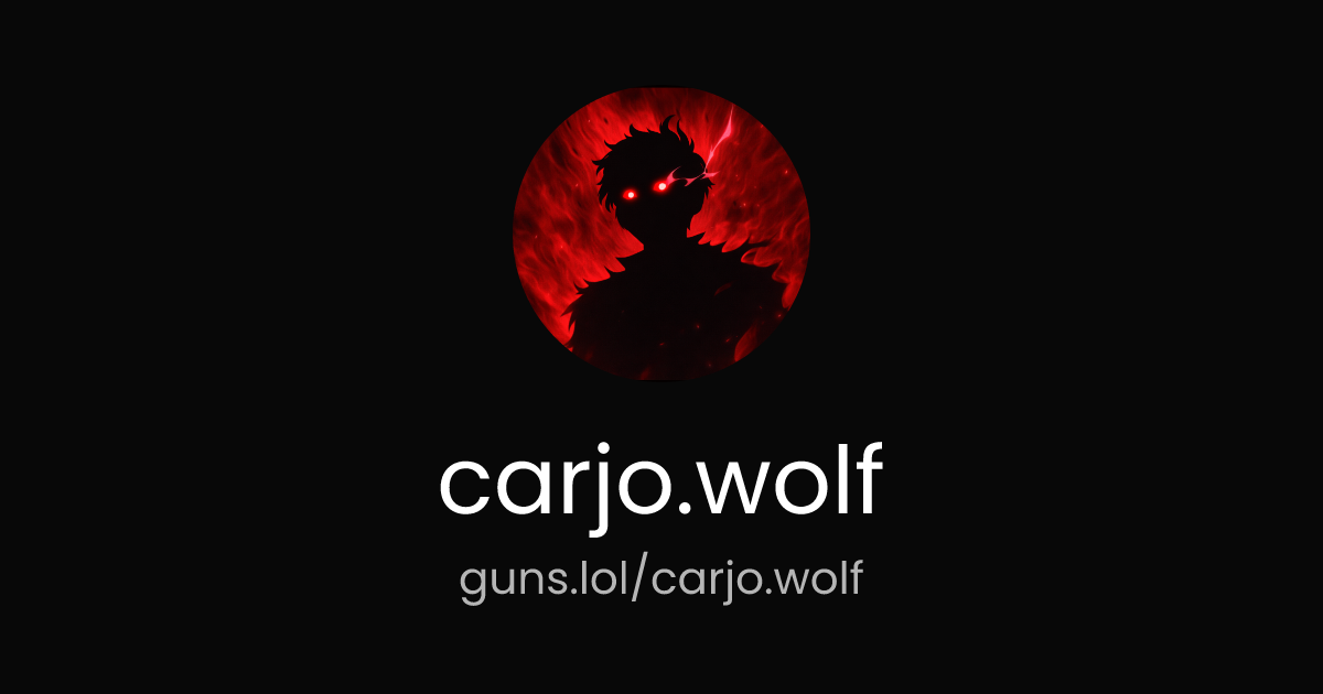 @carjo.wolf | guns.lol